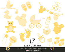 Load image into Gallery viewer, Baby Yellow Clip Art