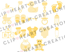 Load image into Gallery viewer, Baby Yellow Clip Art