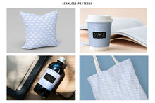 Load image into Gallery viewer, Blue Scandi Doodle Papers