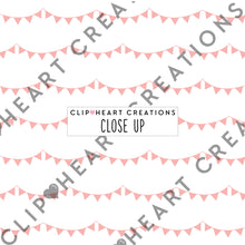 Load image into Gallery viewer, 100 Bunting Pattern Digital Papers (Color)