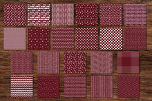 Load image into Gallery viewer, Burgundy Scandi Doodle Papers