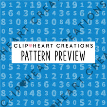 Load image into Gallery viewer, 100 Chalk Numbers Pattern Papers (Tinted)