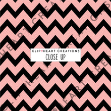 Load image into Gallery viewer, 100 Large Chevron Pattern Digital Papers (Black)