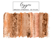 Load image into Gallery viewer, Copper Brush Strokes