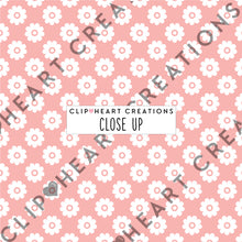 Load image into Gallery viewer, 100 Daisy Pattern Digital Papers (White)