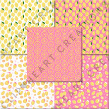 Load image into Gallery viewer, Pink Lemonade Seamless Digital Papers