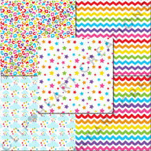 Load image into Gallery viewer, Rainbow Brights Seamless Digital Papers