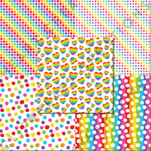 Load image into Gallery viewer, Rainbow Brights Seamless Digital Papers