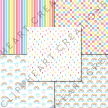 Load image into Gallery viewer, Rainbow Pastels Seamless Digital Papers