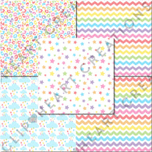 Load image into Gallery viewer, Rainbow Pastels Seamless Digital Papers
