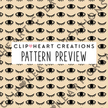 Load image into Gallery viewer, 100 Eye Pattern Digital Papers (Black)