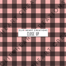 Load image into Gallery viewer, 100 Gingham Pattern Digital Papers (Black)