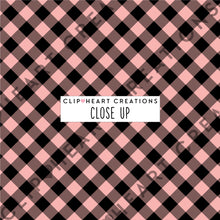 Load image into Gallery viewer, 100 Diagonal Gingham Pattern Digital Papers (Black)