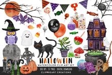 Load image into Gallery viewer, Halloween Watercolor Clip Art
