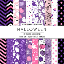 Load image into Gallery viewer, Cute Halloween Seamless Digital Papers