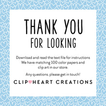 Load image into Gallery viewer, 100 Heart Outline Pattern Papers (White)