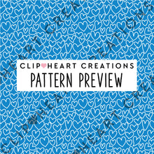 Load image into Gallery viewer, 100 Heart Outline Pattern Papers (White)