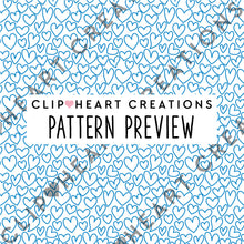 Load image into Gallery viewer, 100 Heart Pattern Papers (Color)