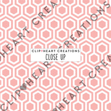 Load image into Gallery viewer, 100 Hexagon Pattern Digital Papers (White)