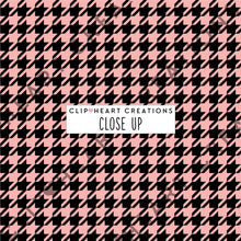 Load image into Gallery viewer, 100 Houndstooth Pattern Digital Papers (Black)