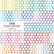 Load image into Gallery viewer, 100 Honeycomb Digital Paper (Color)