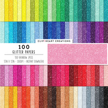 Load image into Gallery viewer, 100 Glitter Digital Paper