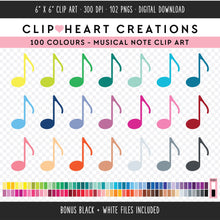 Load image into Gallery viewer, 100 Musical Notes Clip Art