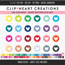 Load image into Gallery viewer, 100 Hearts Clip Art
