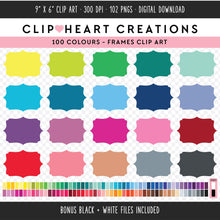 Load image into Gallery viewer, 100 Bracket Frames Digital Clip Art