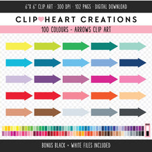 Load image into Gallery viewer, 100 Arrow Clip Art