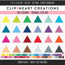Load image into Gallery viewer, 100 Triangle Clip Art