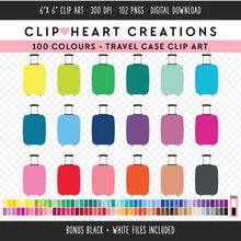 Load image into Gallery viewer, 100 Travel Case Clip Art