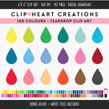 Load image into Gallery viewer, 100 Droplet Clip Art