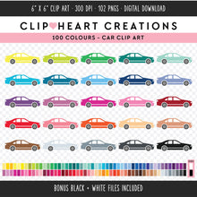 Load image into Gallery viewer, 100 Car Clip Art