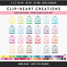 Load image into Gallery viewer, 100 Birdcage Digital Clip Art