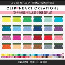Load image into Gallery viewer, 100 Sponge Clip Art