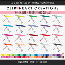 Load image into Gallery viewer, 100 Ironing Board Clip Art
