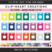 Load image into Gallery viewer, 100 Washing Machine Clip Art