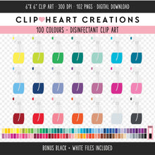 Load image into Gallery viewer, 100 Spray Bottle Clip Art