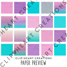 Load image into Gallery viewer, Mermaid Digital Papers