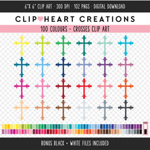 Load image into Gallery viewer, 100 Cross Clip Art