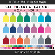 Load image into Gallery viewer, 100 Hand Soap Clip Art