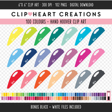 Load image into Gallery viewer, 100 Hand Vacuum Clip Art