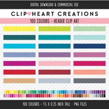 Load image into Gallery viewer, 100 Blank Header Clip Art