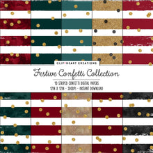 Load image into Gallery viewer, Festive Confetti Sparkle Digital Papers