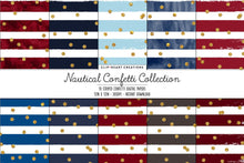 Load image into Gallery viewer, Nautical Confetti Sparkle Digital Papers