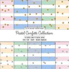 Load image into Gallery viewer, Pastel Confetti Sparkle Digital Papers