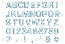 Load image into Gallery viewer, Blue Foil Balloon Alphabet Clip Art