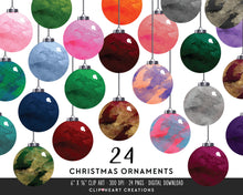 Load image into Gallery viewer, Watercolor Ornaments Clip Art