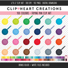 Load image into Gallery viewer, 100 Frying Pan Clip Art